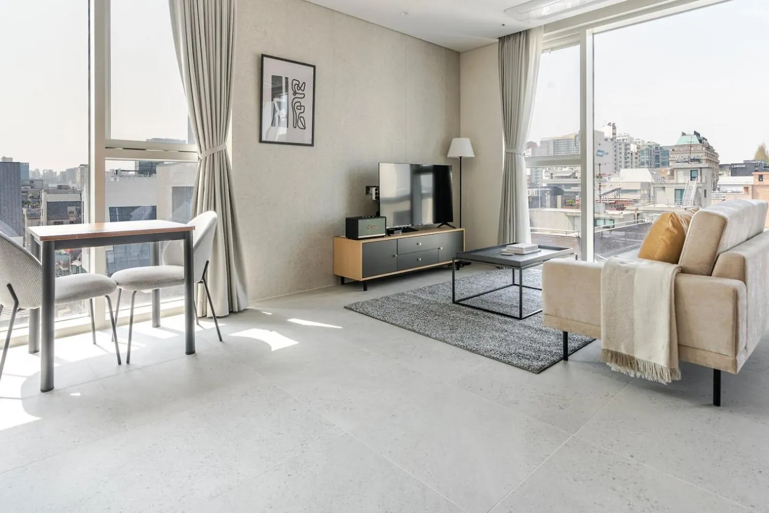 סיאול Blueground Id14 Nonhyeon City View Ac Sel-14 דירה